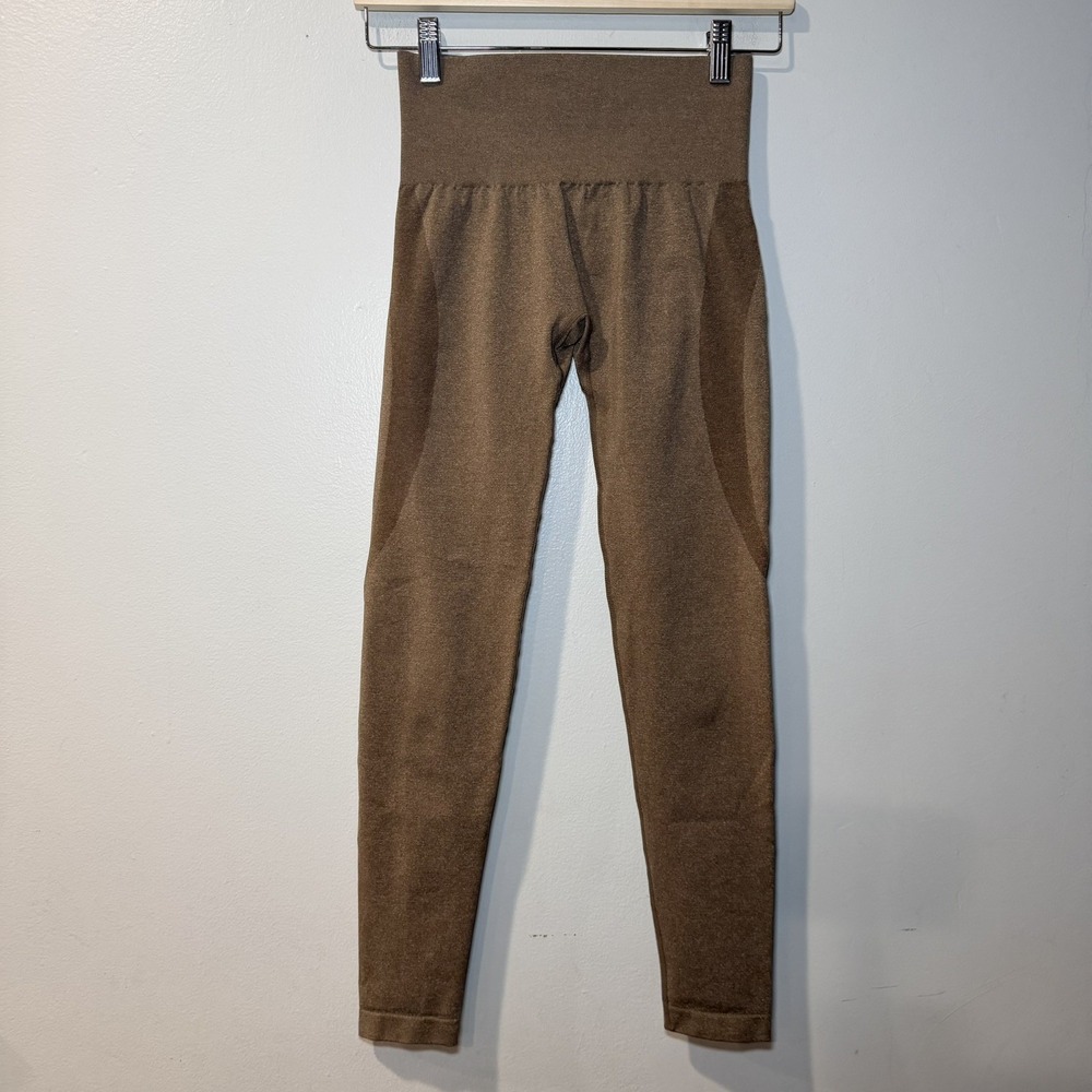 NVGTN Seamless brown Contour High Waisted Leggings Activewear Gym Size S